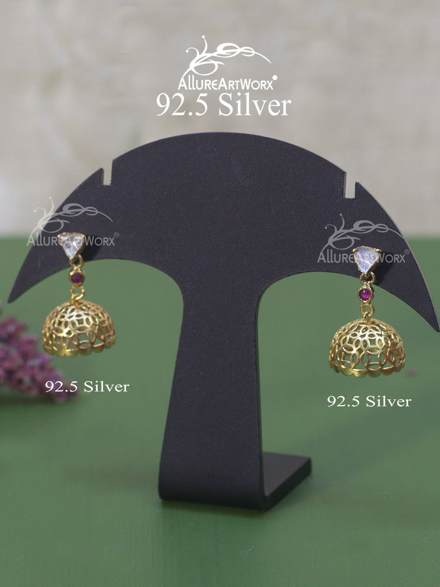 Orla Silver Jhumkis